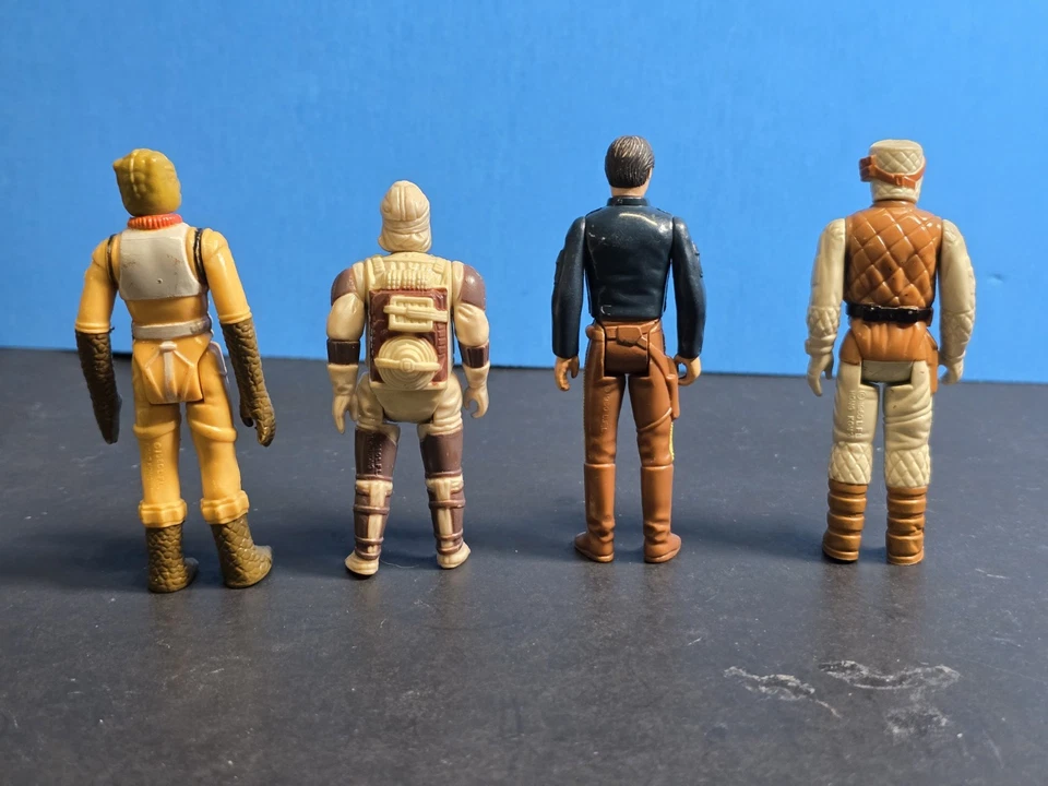 Lote de figuras de acción Star Wars 1980 - Han Solo, Dengar, Bossk y soldado rebelde Foto 2 de 4