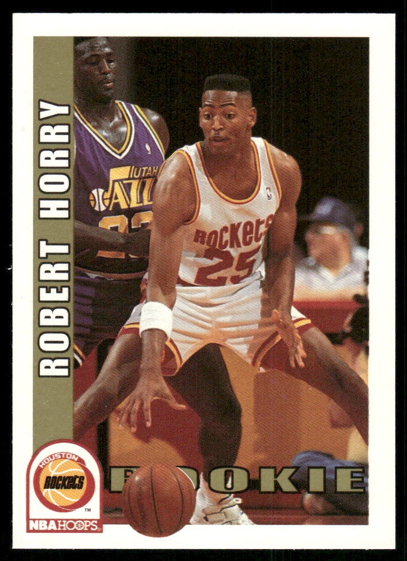 1992-93 Hoops Robert Horry RC Basketball Card #392 Houston Rockets