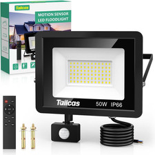 50W Security Lights with Motion Sensor, 4500LM PIR Security Light, IP66 Waterpro