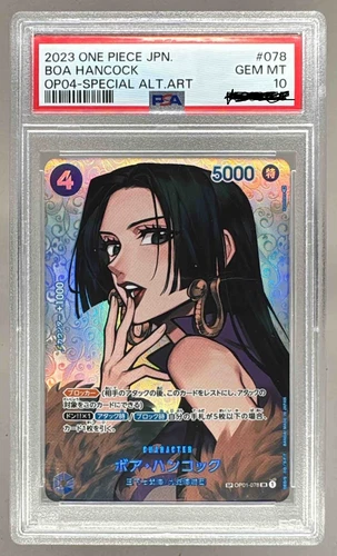 PSA10 Boa Hancock SP OP01-078 SR Kingdoms of Intrigue Japanese One Piece Card