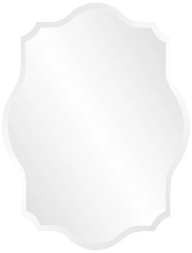 Howard Elliott Oval Ornate 24" x 32" Wall Mirror - Picture 2 of 3