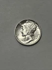 1942-P Philadelphia Mercury Winged Liberty Head Dime, US 10c Silver Coin, UNC BU