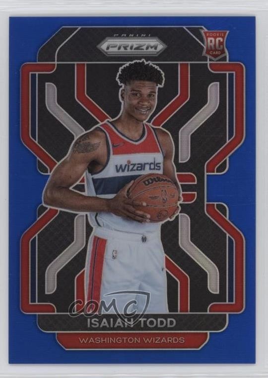 2021-22 Panini Prizm Blue Prizm 176/199 Isaiah Todd #299 Rookie RC 9v7