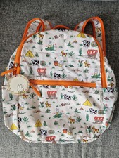 Cath Kidston Womens / Girls Ecru Miffy Rodeo Lightweight Foldaway Backpack