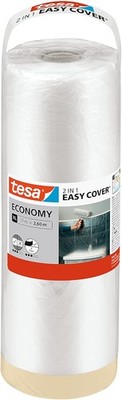 tesa Easy Cover ECONOMY Folie 17 m x 260 cm Malerfolie mit Kreppband