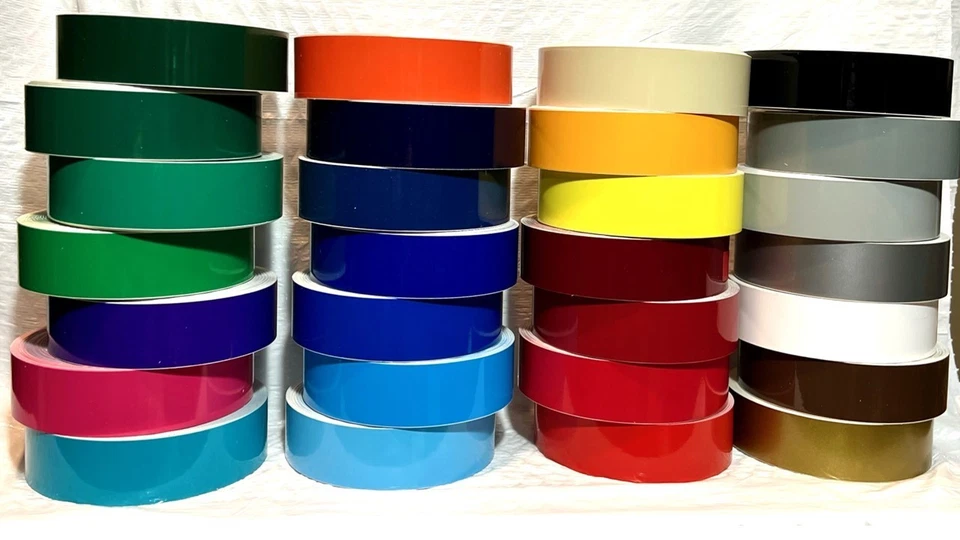 Rollo de 1/4" x 150 ft 3 mil vinilo a rayas cinta adhesiva calcomanía coche Foto 2 de 3