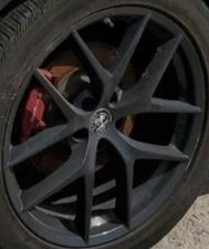 2020 Stelvio OE Wheel Road 20x8-1/2 5 Spoke Y Design Opt Wh7 Miron Black Alfa