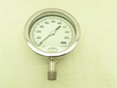 #ad Duro United Pressure Gauge 0 1000 PSI 4 1 2quot; Dial $43.99