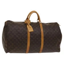 LOUIS VUITTON Monogram Keepall 60 Boston Bag M41422 LV Auth yk18311