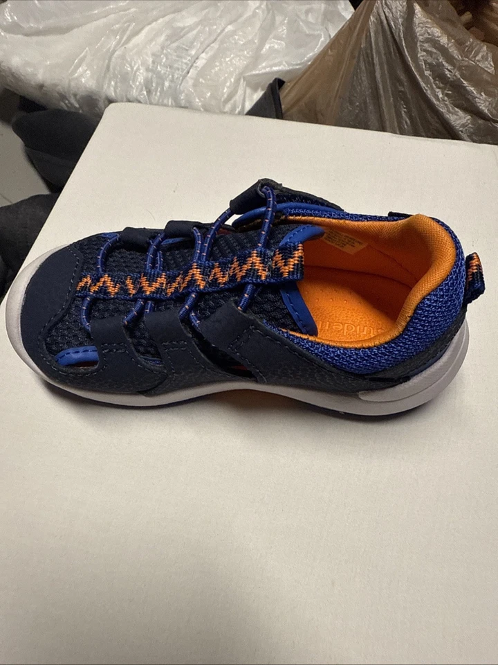 Stride Rite Niños Pequeños Unisex Tenis Wes Azul Talla 6.5W Lavables Sin Corbata Nuevas Foto 3 de 4