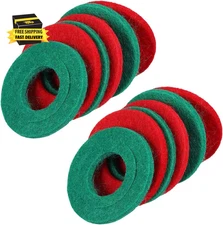 12PCS Battery Terminal anti Corrosion Washers, 6 Red and 6 Green Battery Top & S
