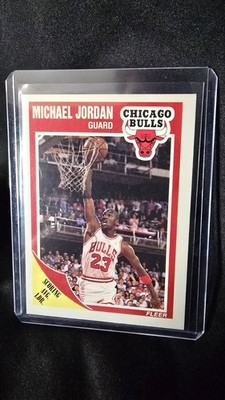 1989-90 Fleer Scoring Avg Leader Michael Jordan #21 Chicago Bulls Tar Heels GOAT