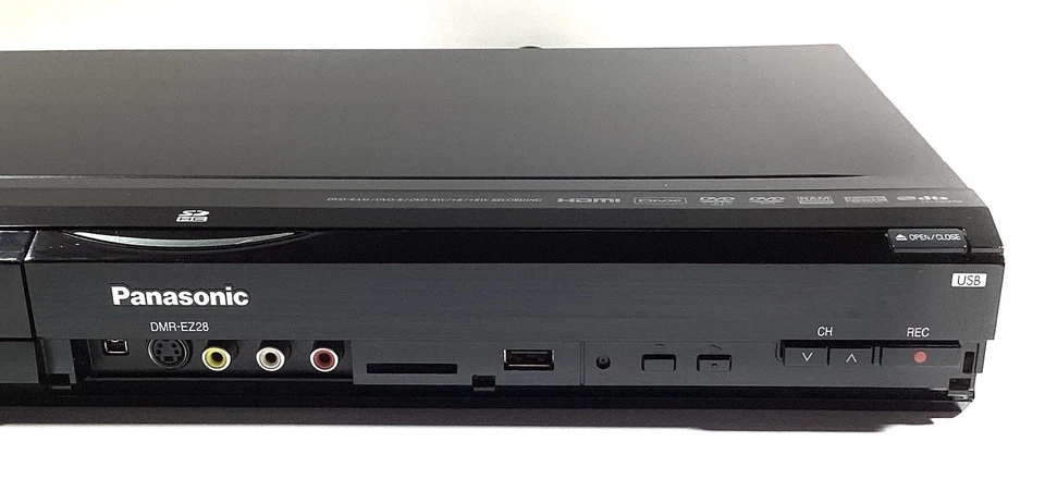 Grabadora/reproductor de DVD Panasonic DMR-EZ28 en buen estado de funcionamiento - sin control remoto Foto 3 de 4