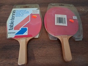 1981 General Sportcraft Co Recreational Table Tennis Paddles Contender Series