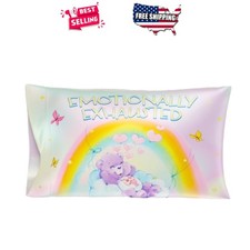Satin Pillowcase 20x30 Reversible Standard Cooling Soft for Hair Skin Care Bears