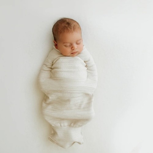 Swaddelini Bambusmischung Beige Swaddle Schlafsack Baby 6-12 Pfund Klein Neutral USA