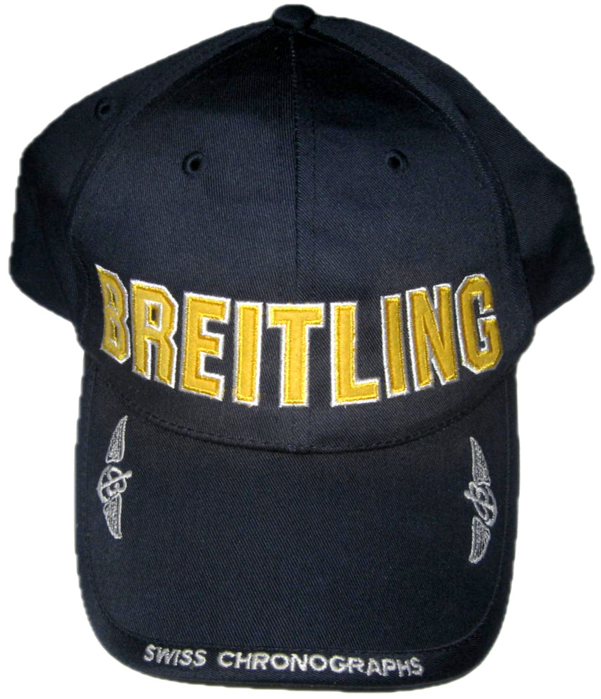 Breitling Strapback Hat Blue With Multi Breitling… - image 1