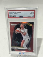 2024 Prizm WNBA #10 Angel Reese Rookie RC /299 Red PSA 9 Pop 17 RC