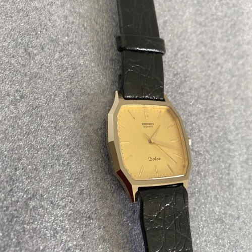 SEIKO Dolce Quartz Watch 7731-5060 Gold Dial Tested Vintage Style - Picture 4 of 12