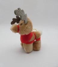 1985 Mcdonalds Coca-Cola Santa Claus the Movie Reindeer Plush Christmas Ornament