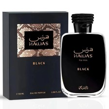 Hawas Black Eau de Parfum Spray 100ml 3.4 oz by Rasasi