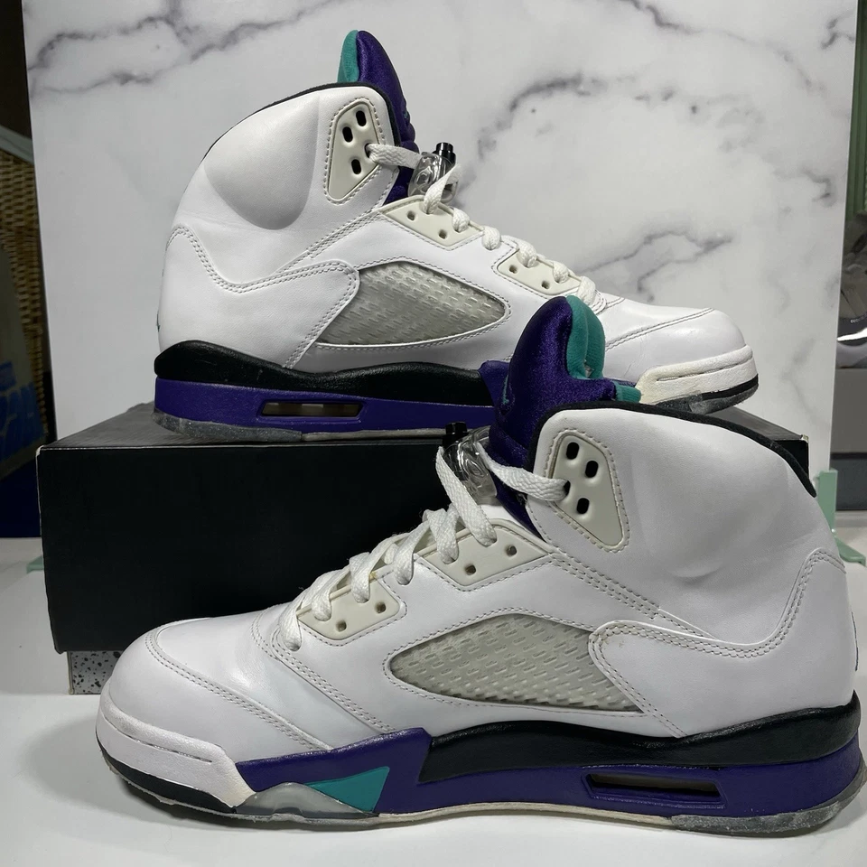 Jordan 5 Retro Uva 2013 136027-108 Talla 10 Hombre Foto 2 de 4