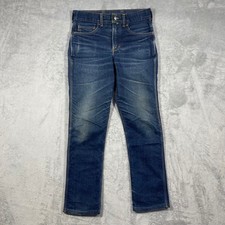 Legit Fit Jeans Mens 30 Made In USA Maine Slim Straight Dark Wash Denim
