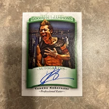 2017 Upper Deck Goodwin Champions Auto Takeru Kobayashi #A-TK Auto