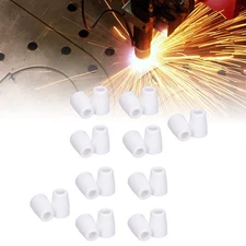 20Pcs Plasma Cutter Ceramic Cup Air Cutting Torch Shield Consumables Accessories