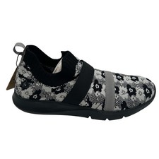Spenco Karma Stretch Shoes Women's 7 M Black Floral Orthotic Slip On