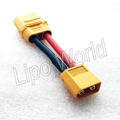 XT60 Stecker auf XT90 Buchse 12AWG ORIGINAL AMASS ! Adapter Lade Kabel LiPo Akku