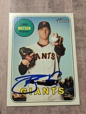 Tony Watson Signed 2018 Topps Heritage Card #599 COA HN San Francisco Giants
