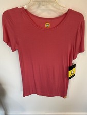 NEW WonderWink Layers Undershirt Scrub PINK SALMON Size XS Top Shirt NWT NOS