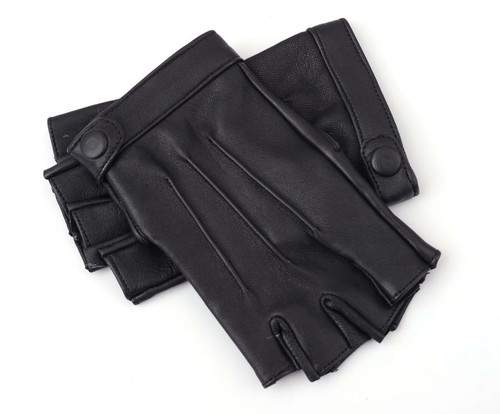 Women Half Finger Cycling, Outdoor Sports soft Sheep Leather Gloves - Picture 27 of 41