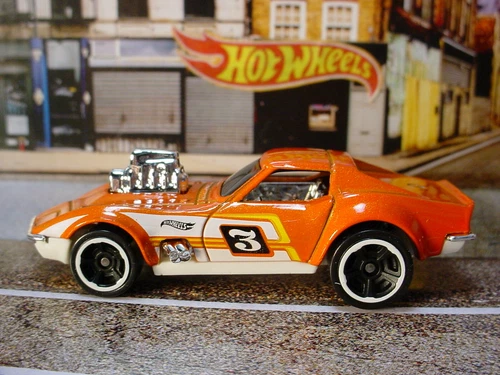 2022 Hot Wheels EXPOSED ENGINES Ex '68 CORVETTE GAS MONKEY GARAGE ☆orange☆LOOSE