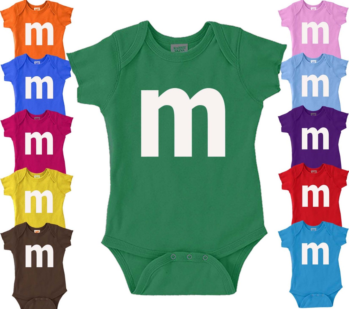 M candy T-shirt chocolate family Halloween Costume trick or treat Baby Kids  size | eBay, image size:1200x1060