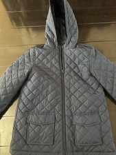 Children s Place Girls Quilted Fleece Lined Jacket w/ Hood Navy size XL 14
