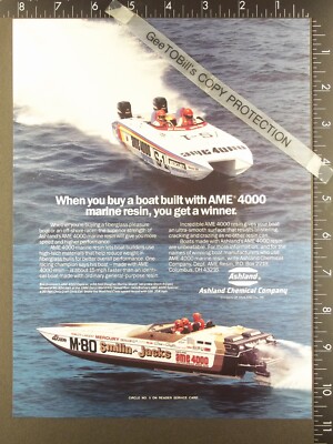 1987 AD, Ashland Chemical Chris Craft cat Smilin Jack offshore racing power boat