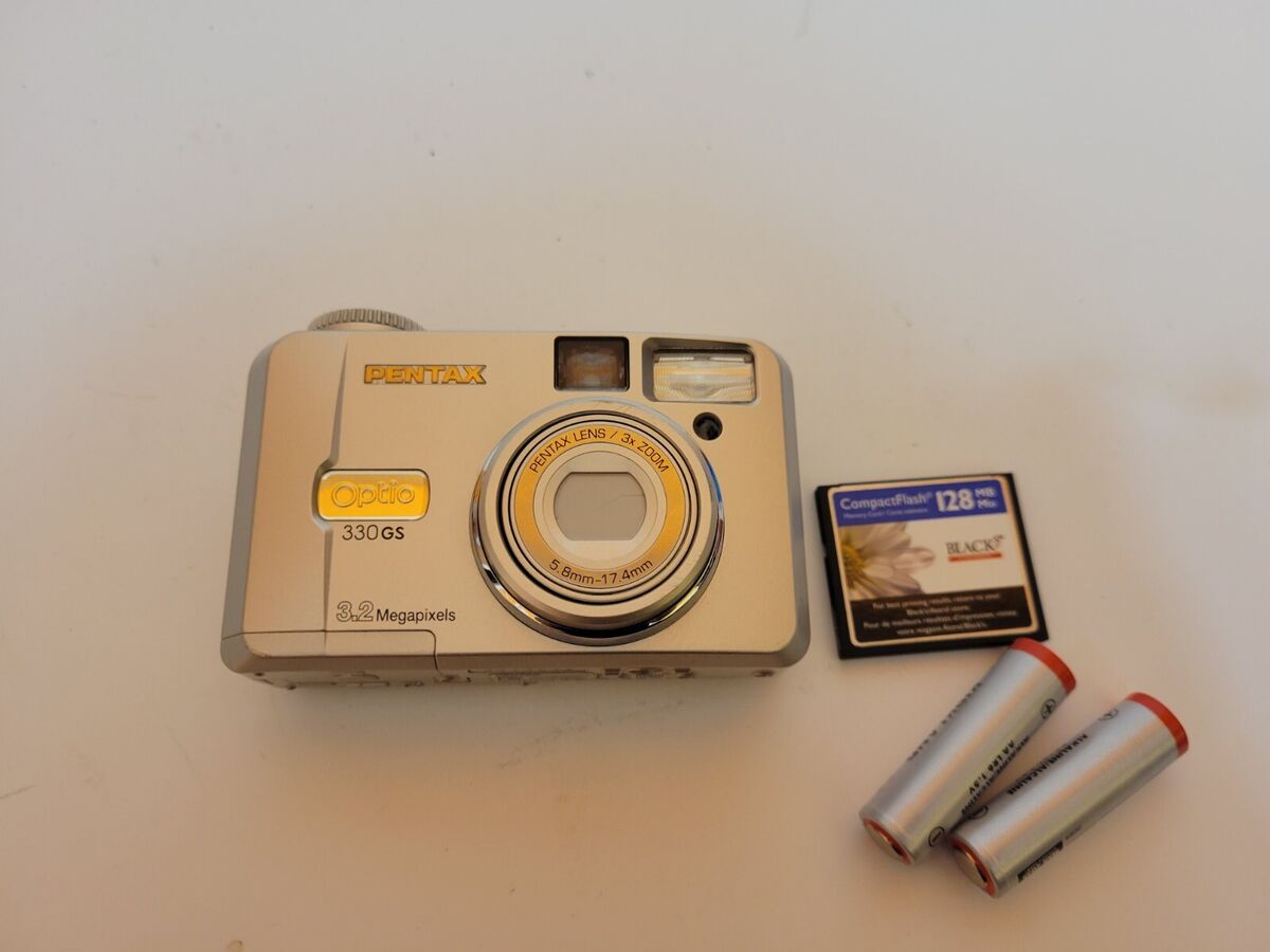 Pentax Old 2002 Compact Digital Camera Optio 330GS Blue 3.2 Pentax Old 2002 Compact Digital Camera Optio 330GS Blue 3.2
