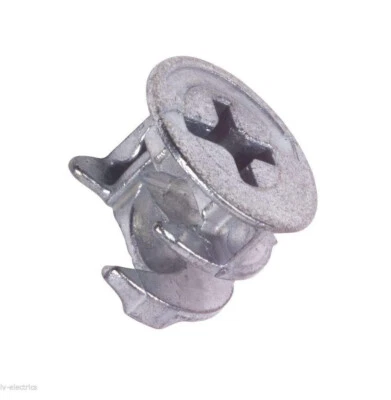 BUYAPART Universal Locking Cam Fixing For Flat Pack Furniture Fitting 15mm X 12mm