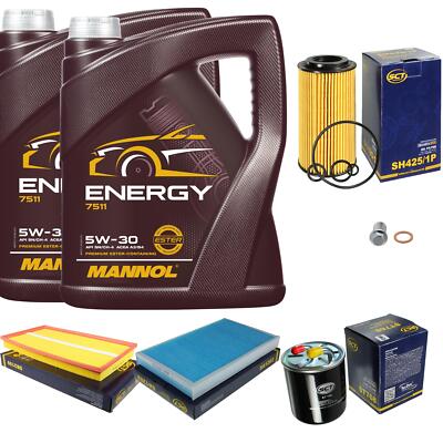 SCT Inspektionspaket 10 L MANNOL Energy 5W-30 für Mercedes-Benz Vito/Mixto