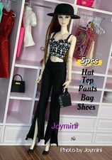 5PCS For Fashion Royalty Integrity Poppy Parker NuFace Dolls Dress Shoes Bag 1/6