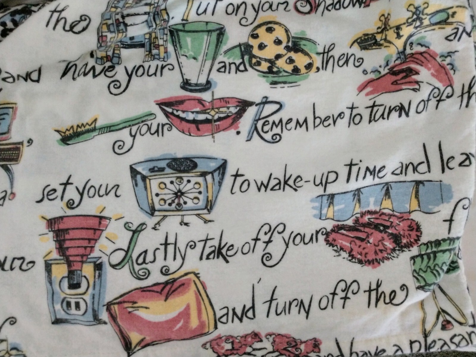Nick and Nora NWT Rare 100percent Cotton Flannel "Bed Time Story" Flannel Pajama Set image 9