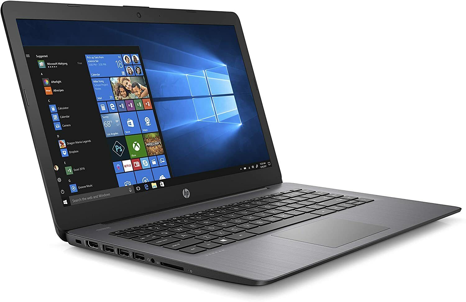 NEW HP 14″ Intel Laptop + Office 365 64GB SSD 4GB W10 Webcam + 1TB Cloud +SDCard