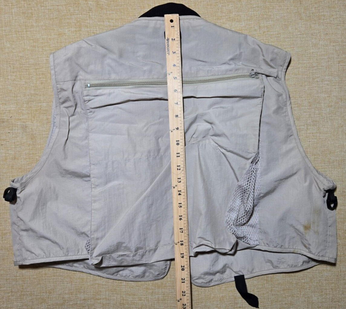 Field & Stream Shooting Vest Mens XL Gray Mesh Lined Multipockets