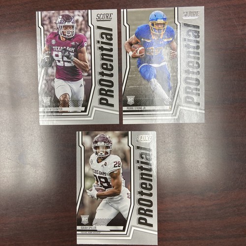 2022 Score Protential 3 Karten Lot NFl Lot 2 Strong Spiller Wydermyer