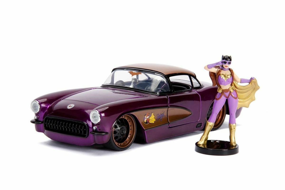 Batgirl 1957 Chevy Corvette w Figure DC Comics Bombshells Jada Toy