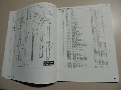 Parts catalog 1984-1986 Harley-Davidson FXR Super Glide Sport