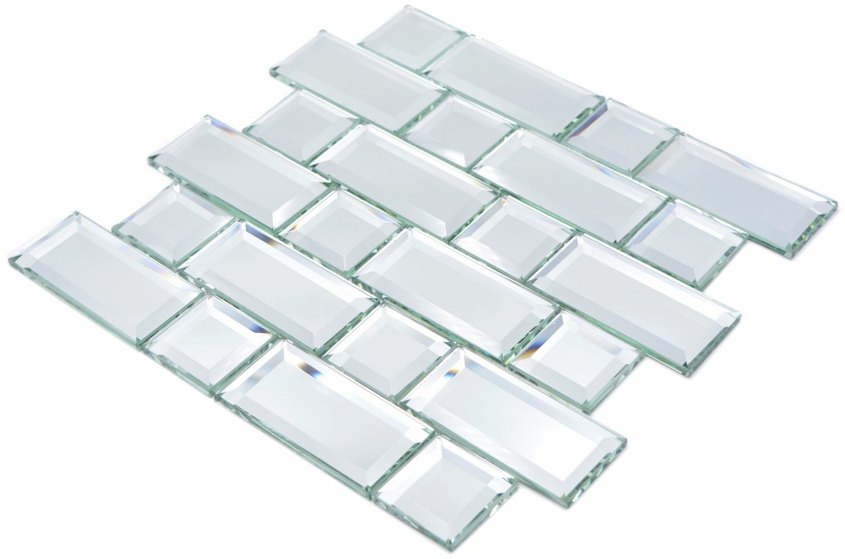 Mosaïque Translucide Beige Clair Brick Pâte de Verre Cristal Mosaïque Translucide Beige Clair Brick Pâte de Verre Cristal