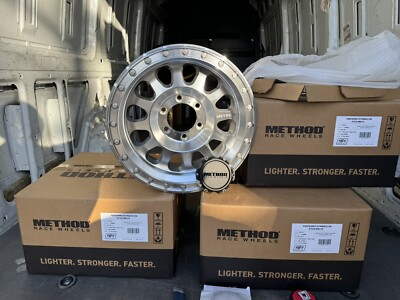 4 NEW  MACHINED/CLEAR COAT METHOD RACE WHEELS  MR315 17X9 6-139.70  (62762)